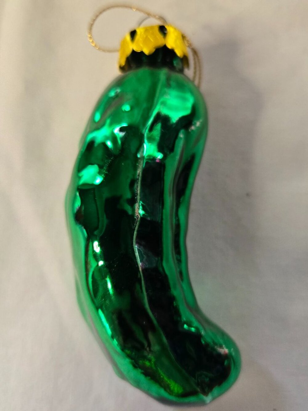 Christmas Pickle Glass Ornament